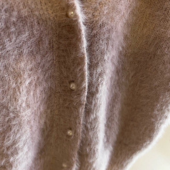 ASTR the label Light Mauve Fluffy buttons Jacket XS nylon and Acrylique - Picture 11 of 16